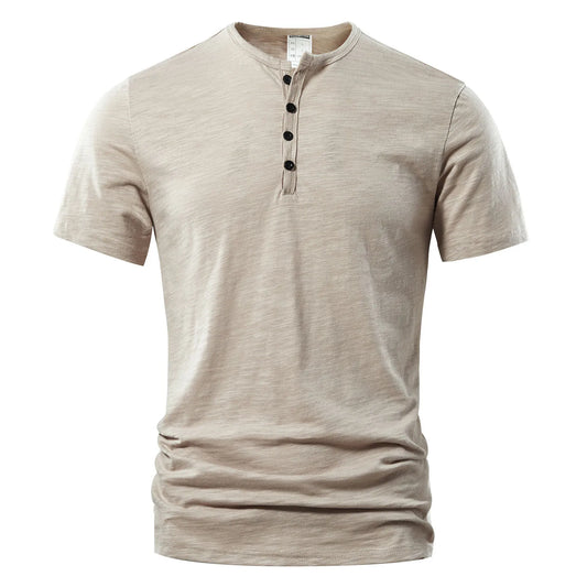 Herren Lässig Henley T-Shirt | Klassisch & Vielseitig