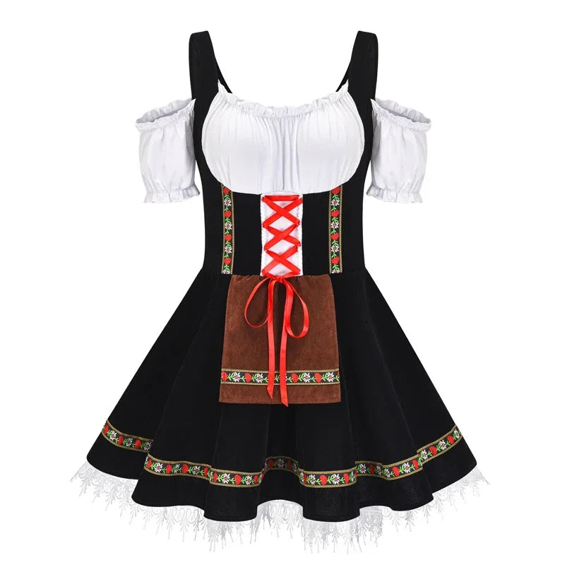 Damen Mini-Dirndlkleid – Elegantes Oktoberfest Outfit Modern & Feminin