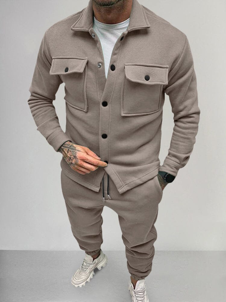 LORAN | Herrenanzug im Suede-Look mit Jacke und Hose