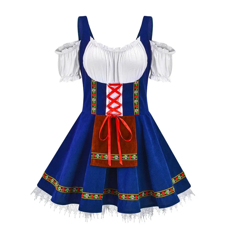 Damen Mini-Dirndlkleid – Elegantes Oktoberfest Outfit Modern & Feminin