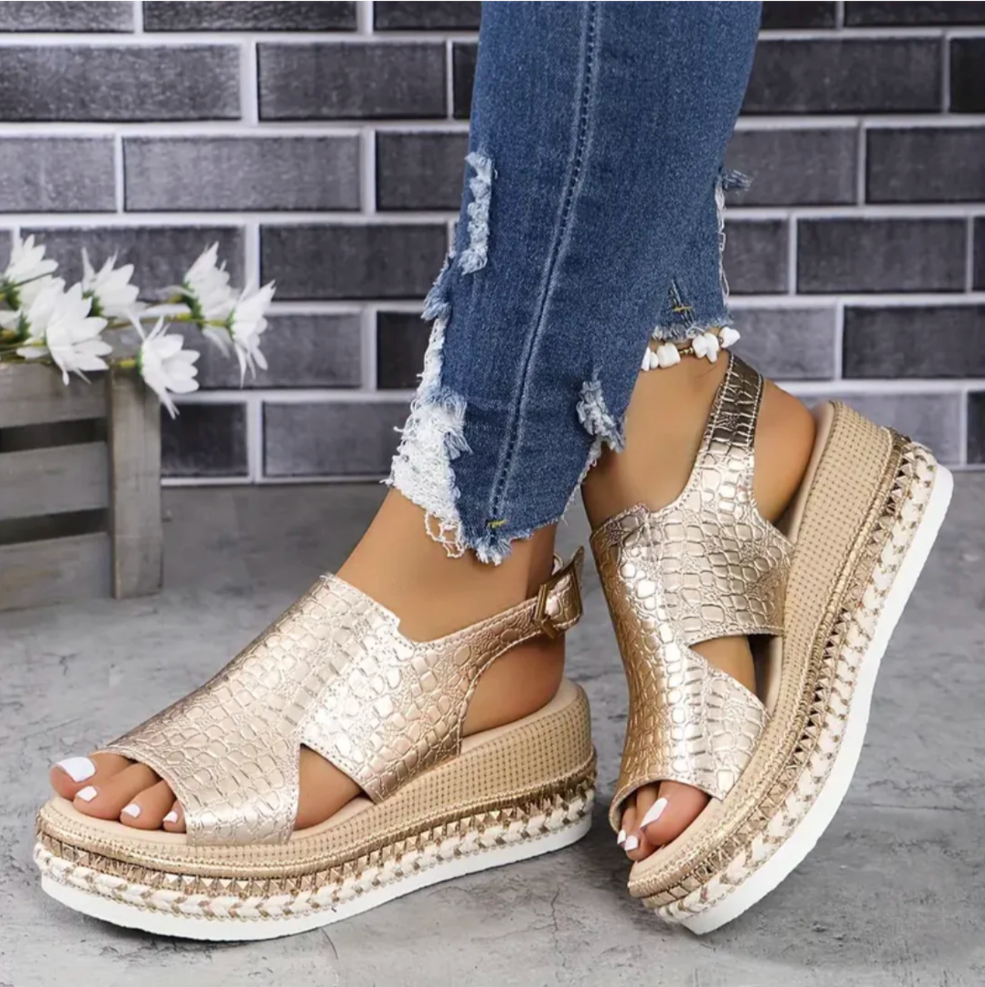 Orthopädische Sommer-Sandale für Damen mit Stil & Komfort