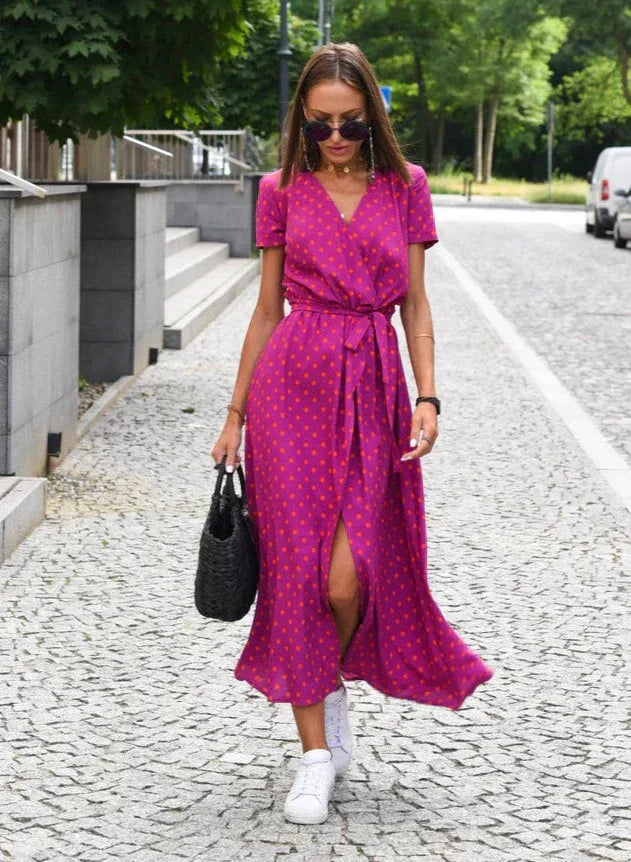 ALMA | Luftiges Sommerkleid mit Blumenmuster