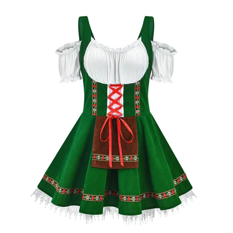 Damen Mini-Dirndlkleid – Elegantes Oktoberfest Outfit Modern & Feminin