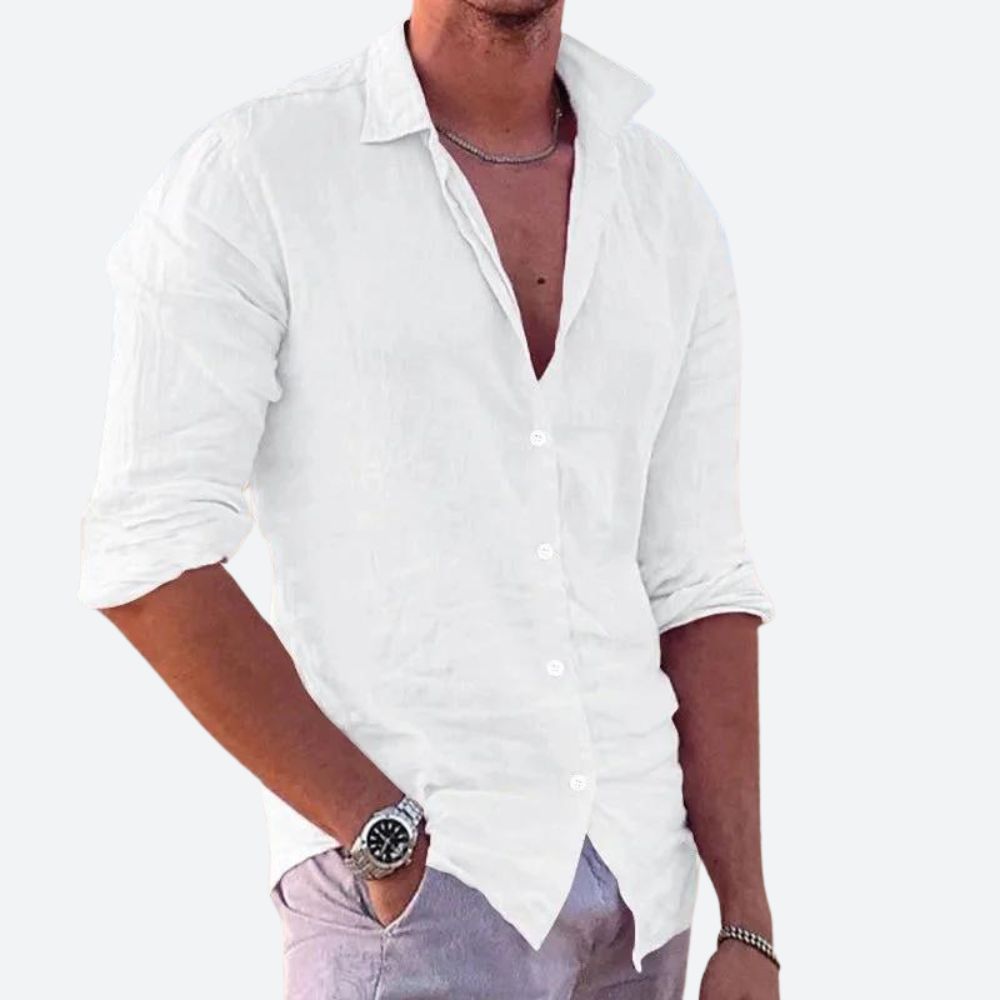 NOAH | Lässiges Leinenhemd für Herren