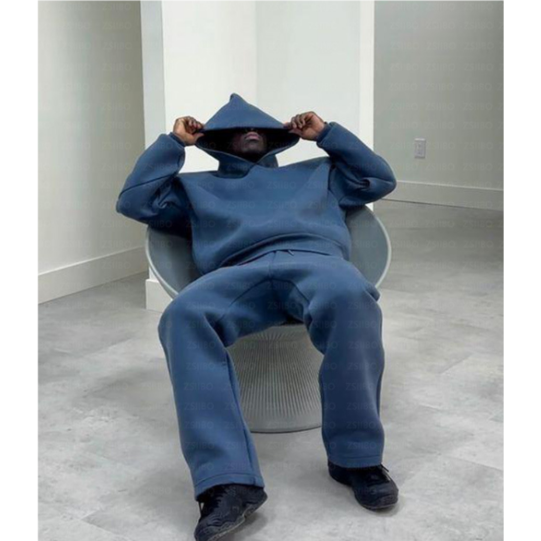 Zweiteiliger Trainingsanzug Für Herren | Lässiges Sport- & Freizeitset Mit Reißverschluss