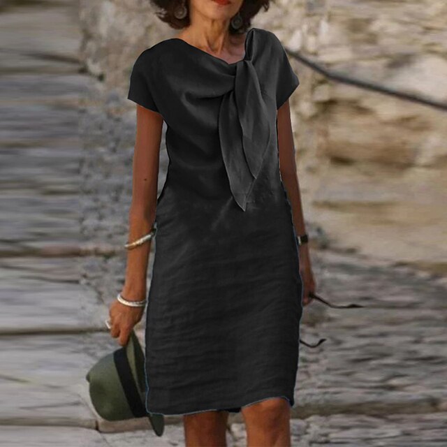 Kurzärmliges Abendkleid für Damen | Mini & Elegant