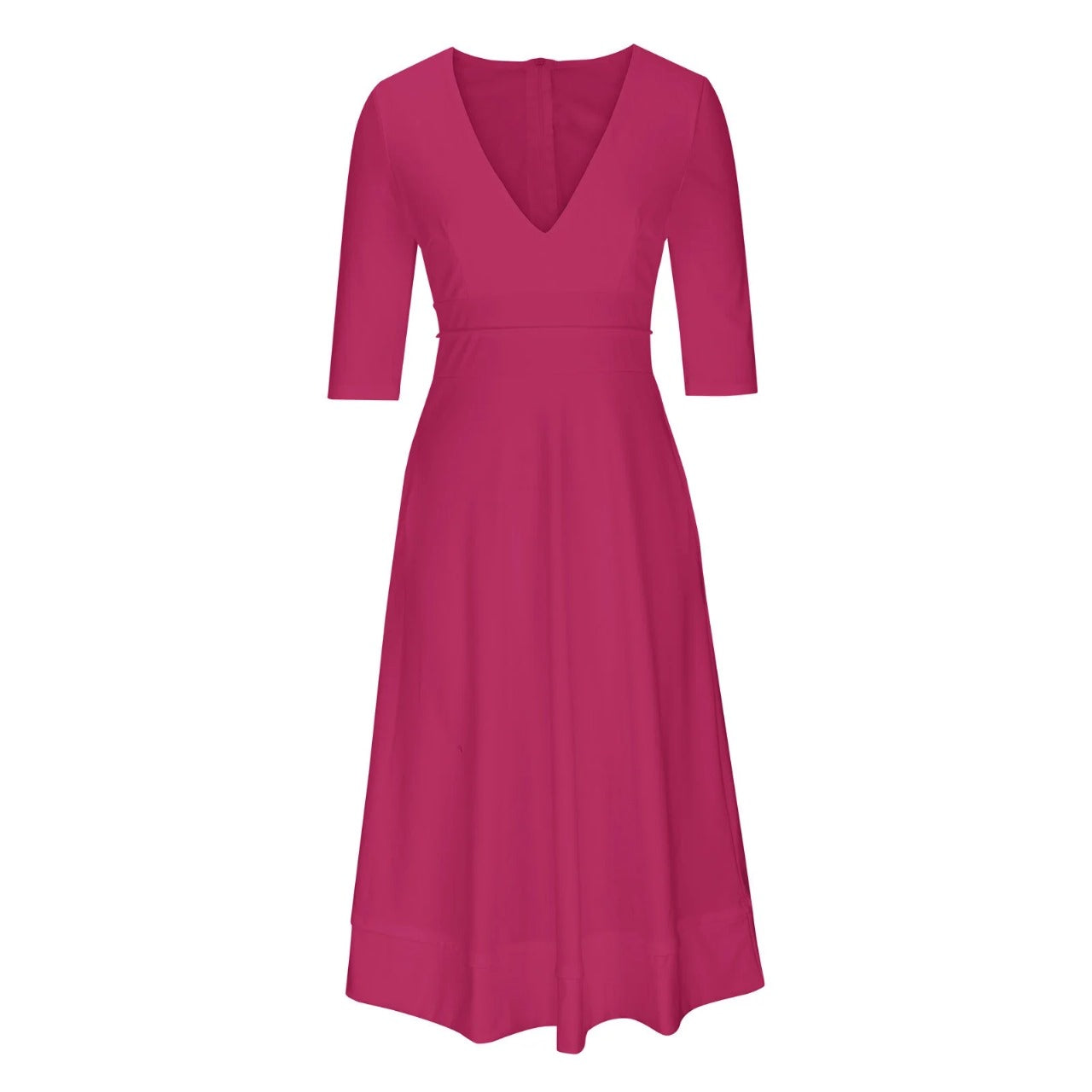 Elegantes Midi Abendkleid für Damen mit Ärmeln | Festlich & Figurbetont