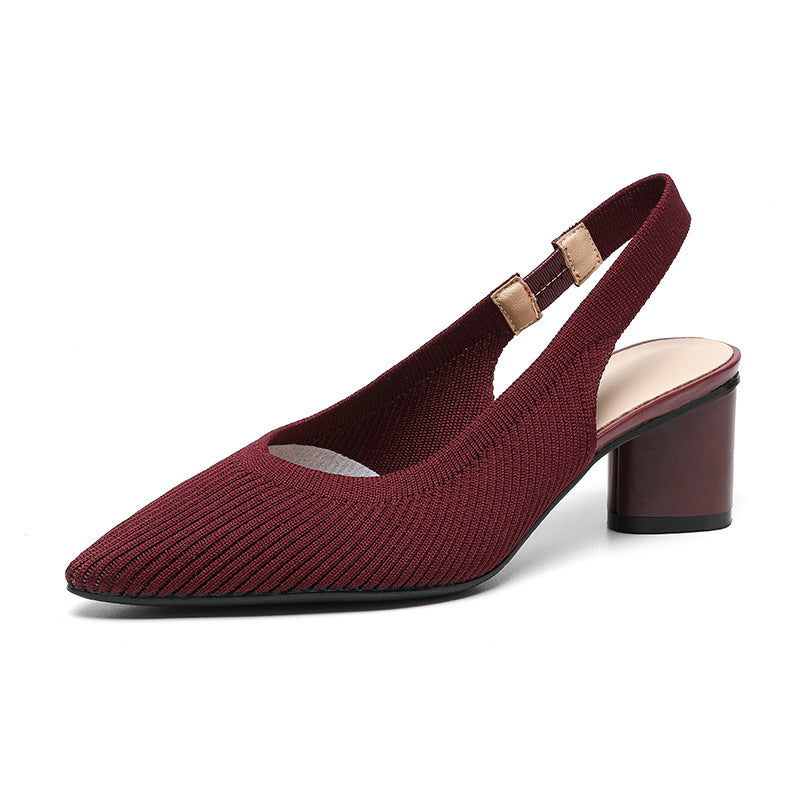 Elaria | Slingback-Absätze mit spitzer Zehe und Blockabsatz