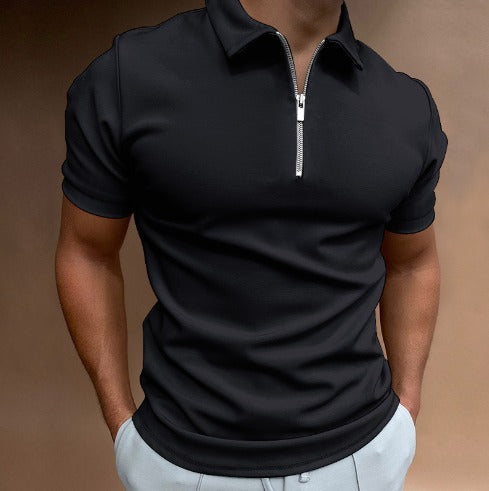 Tailliertes Herren Poloshirt mit halbem Reißverschluss – Modern, bequem & vielseitig