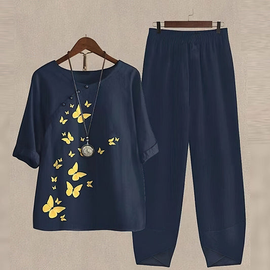 Sommer Zweiteiliges Set für Damen | Leicht & Modisch für Strand, Alltag & Urlaub