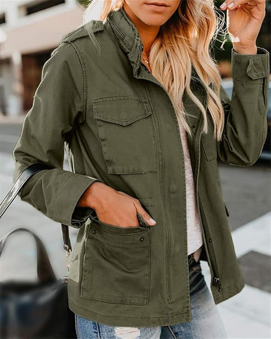 Modern Schicke Jacke Für Damen | Reißverschluss