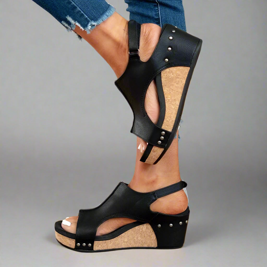 Lila – Orthopädische Sandalen aus veganem Leder mit Haltungskorrektur
