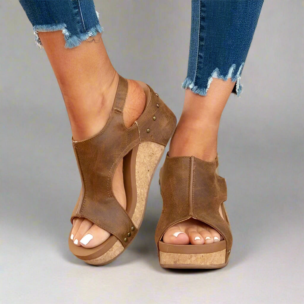Lila – Orthopädische Sandalen aus veganem Leder mit Haltungskorrektur