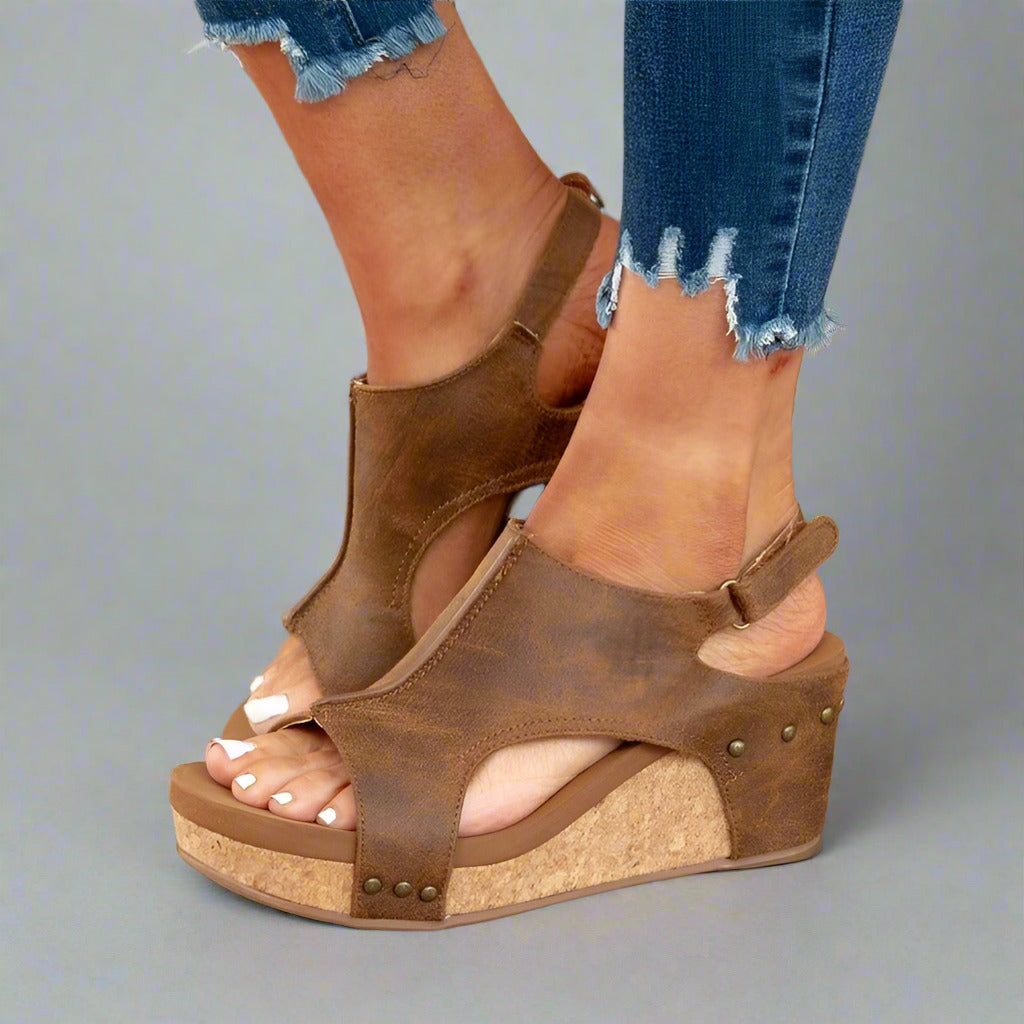 Lila – Orthopädische Sandalen aus veganem Leder mit Haltungskorrektur