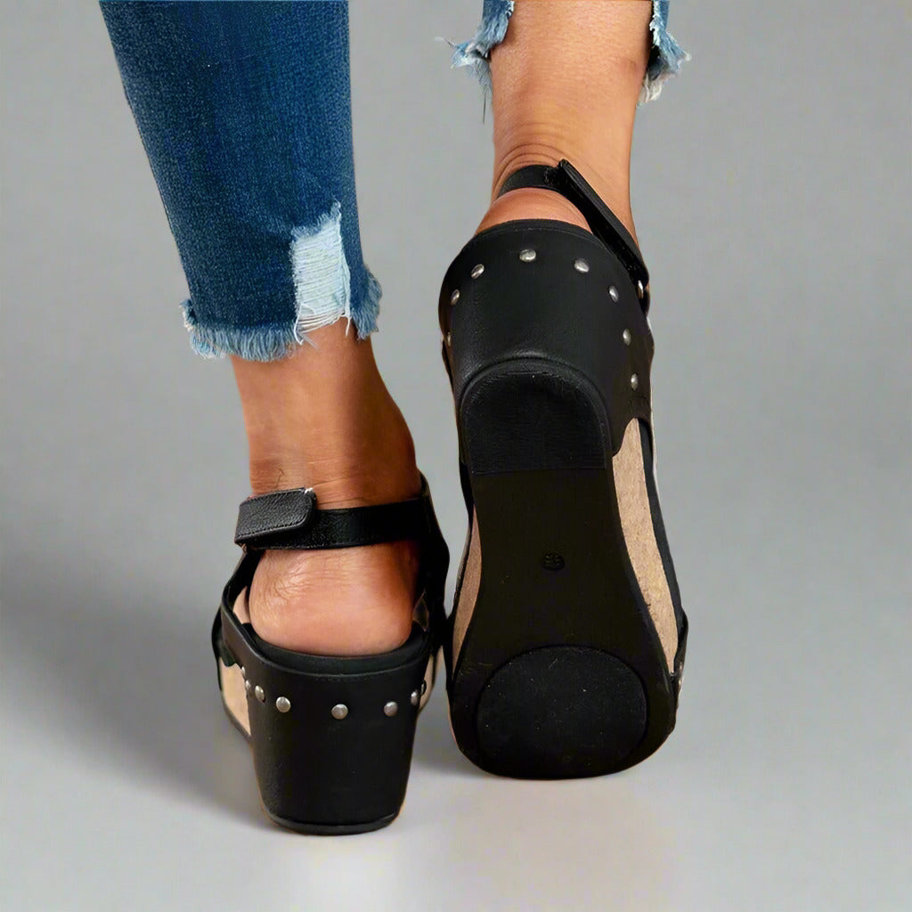 Lila – Orthopädische Sandalen aus veganem Leder mit Haltungskorrektur