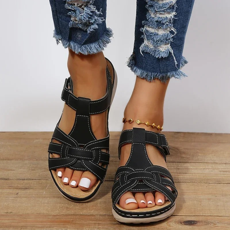 ISALIN | Orthopädische Leder Sandalen mit elegantem Design