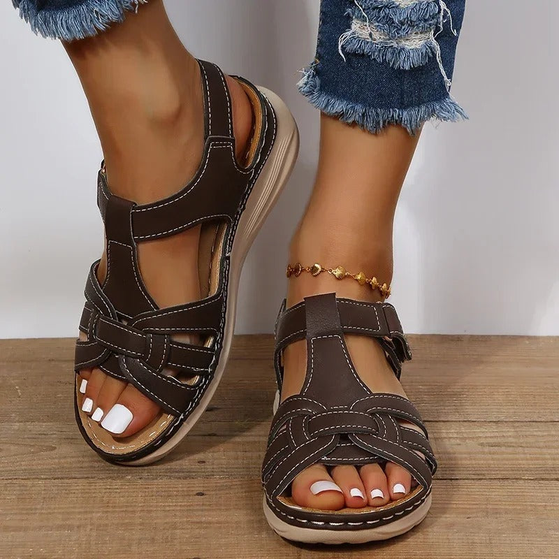 ISALIN | Orthopädische Leder Sandalen mit elegantem Design