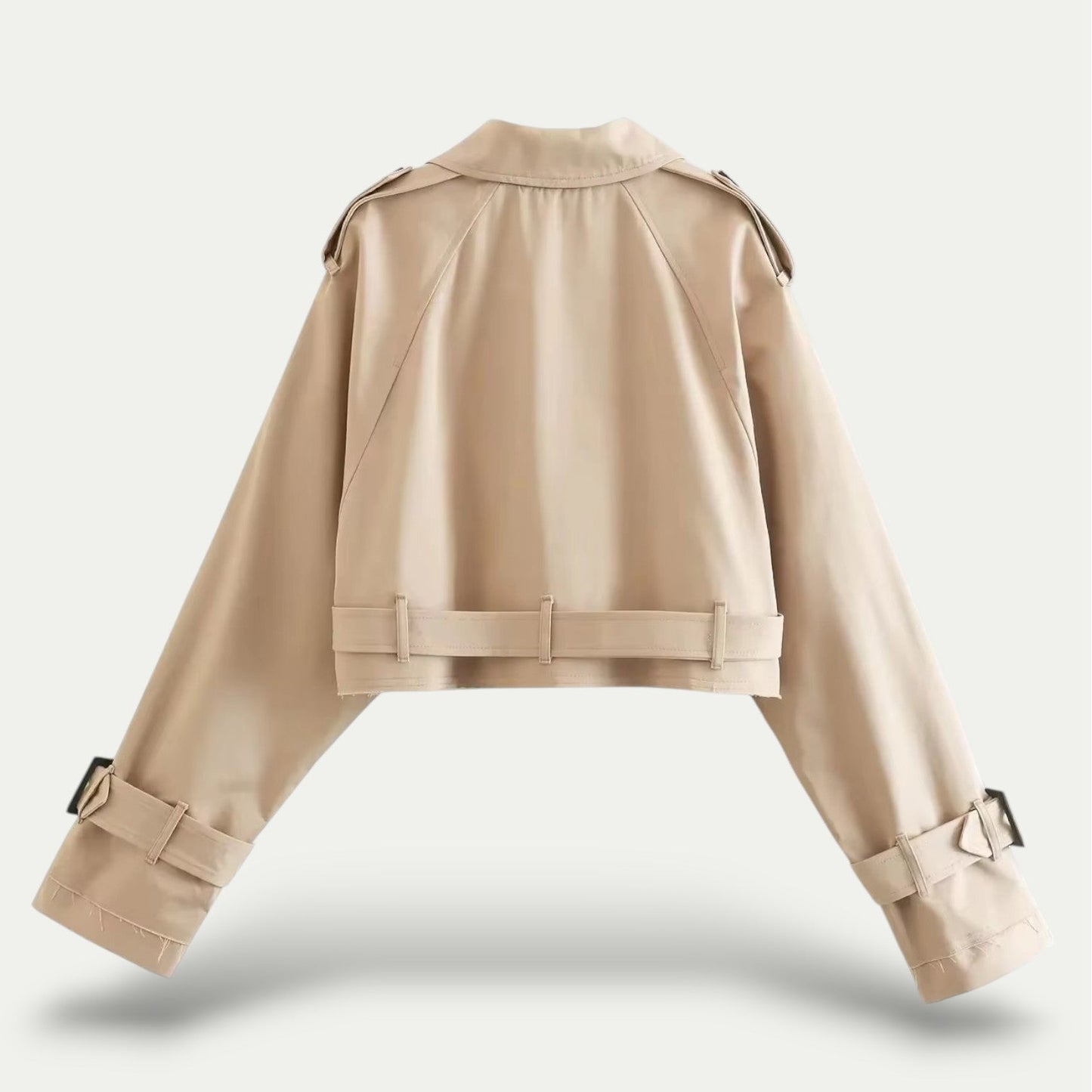 Mila – Cropped Trenchcoat im Vintage-Stil für Damen