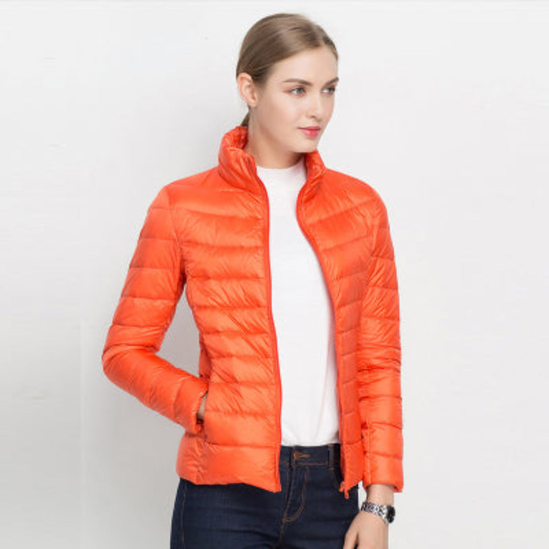 Damen-Steppjacke mit langen Ärmeln – Warm & Stilvoll