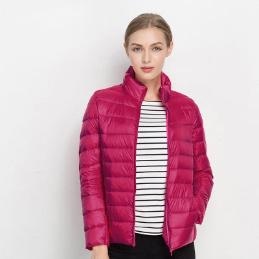 Damen-Steppjacke mit langen Ärmeln – Warm & Stilvoll