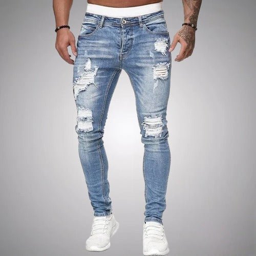 Lässige Herrenhose mit Ripped-Details und schlanker Passform – Trendiger Streetstyle für jeden Tag