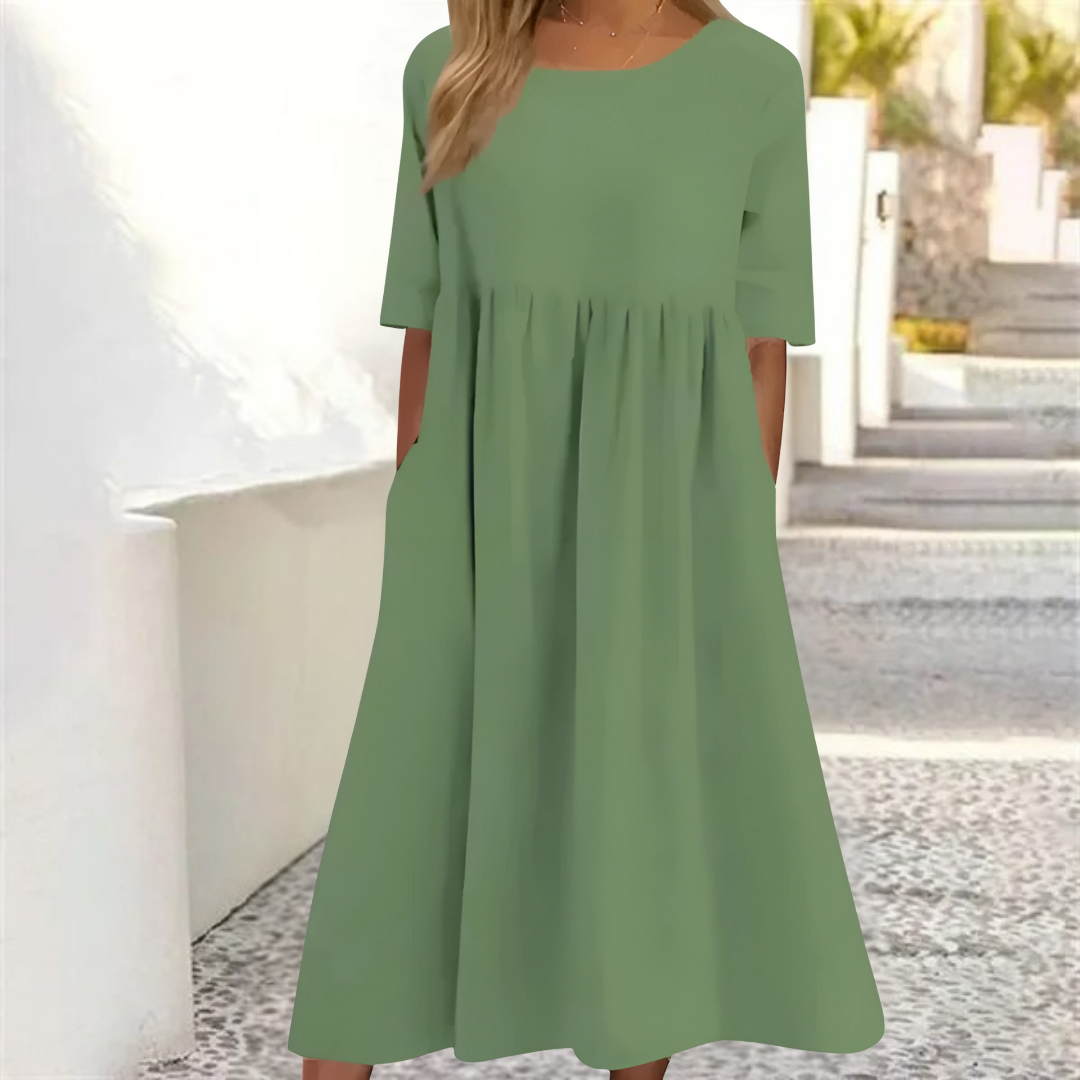 Leichtes Sommerkleid Für Damen Mit Lockerer Passform | Midi & Luftig für Alltag & Urlaub