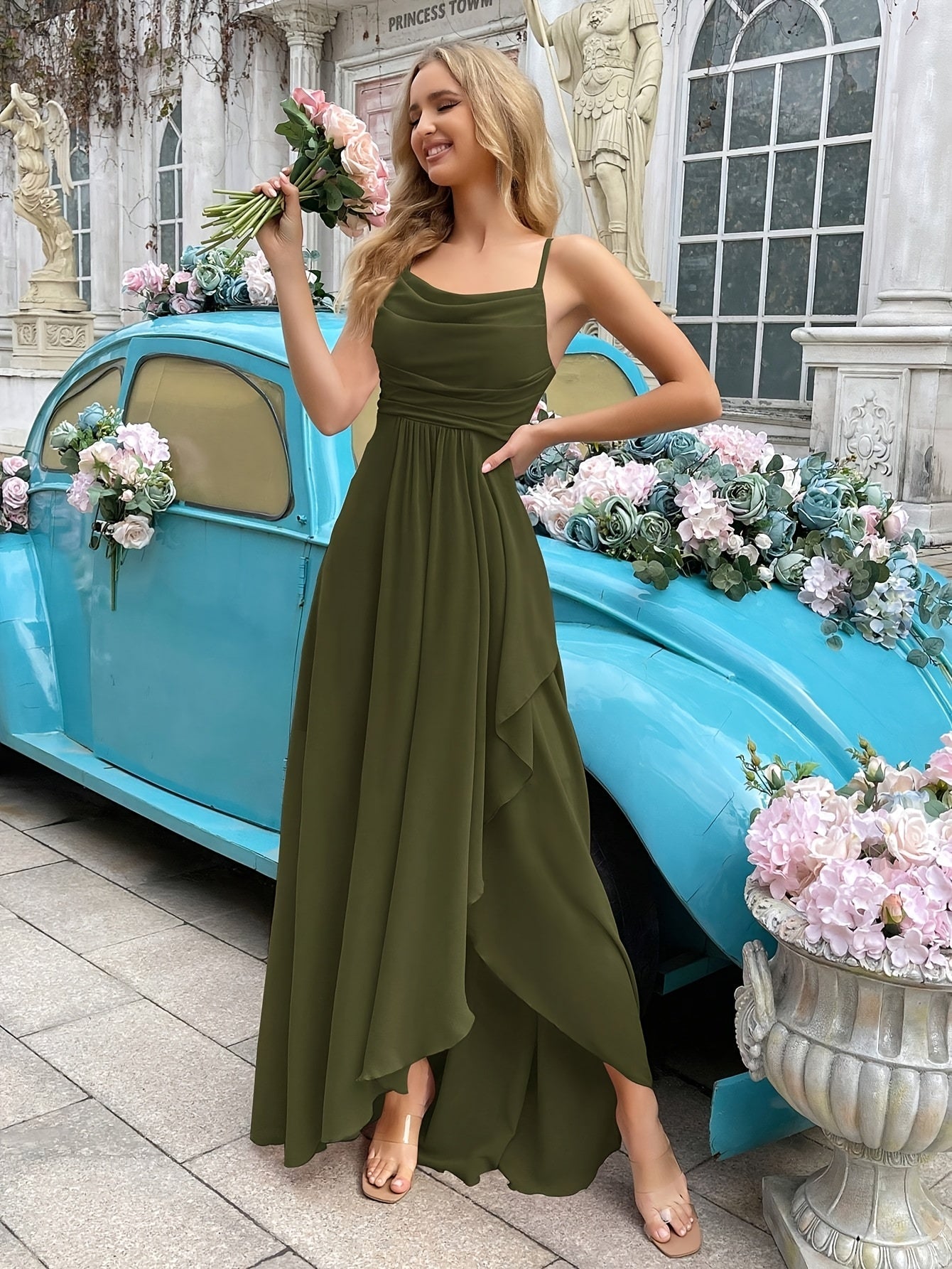 Theresa – Langes Chiffonkleid für Brautjungfern und besondere Anlässe