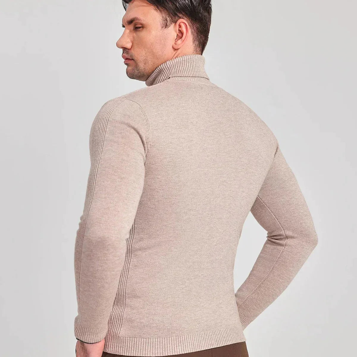 Herren Rollkragenpullover | Klassische Passform | Elegante Wärme | Luxuriöse Wollmischung